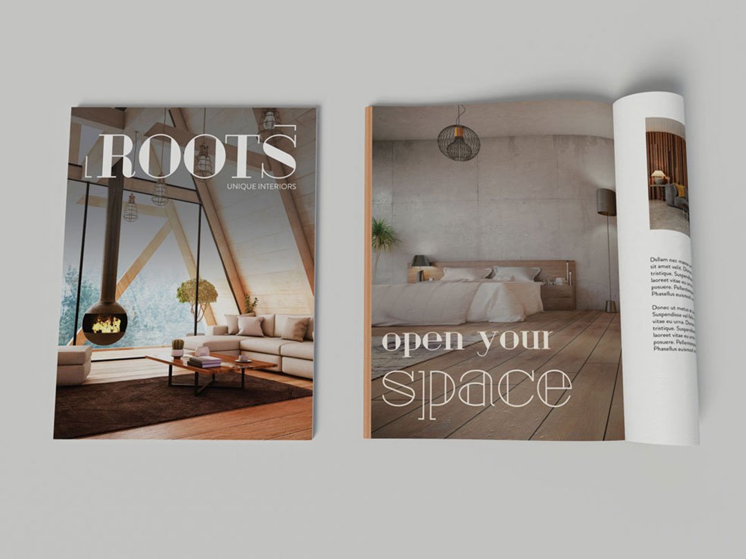 Roots Magazine Cover and Spread Design