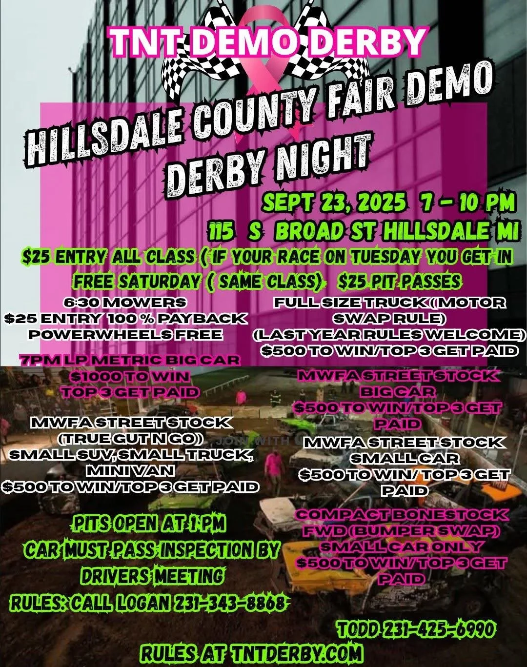 Hillsdale County Fair (Demolition Derby) NIGHT #1