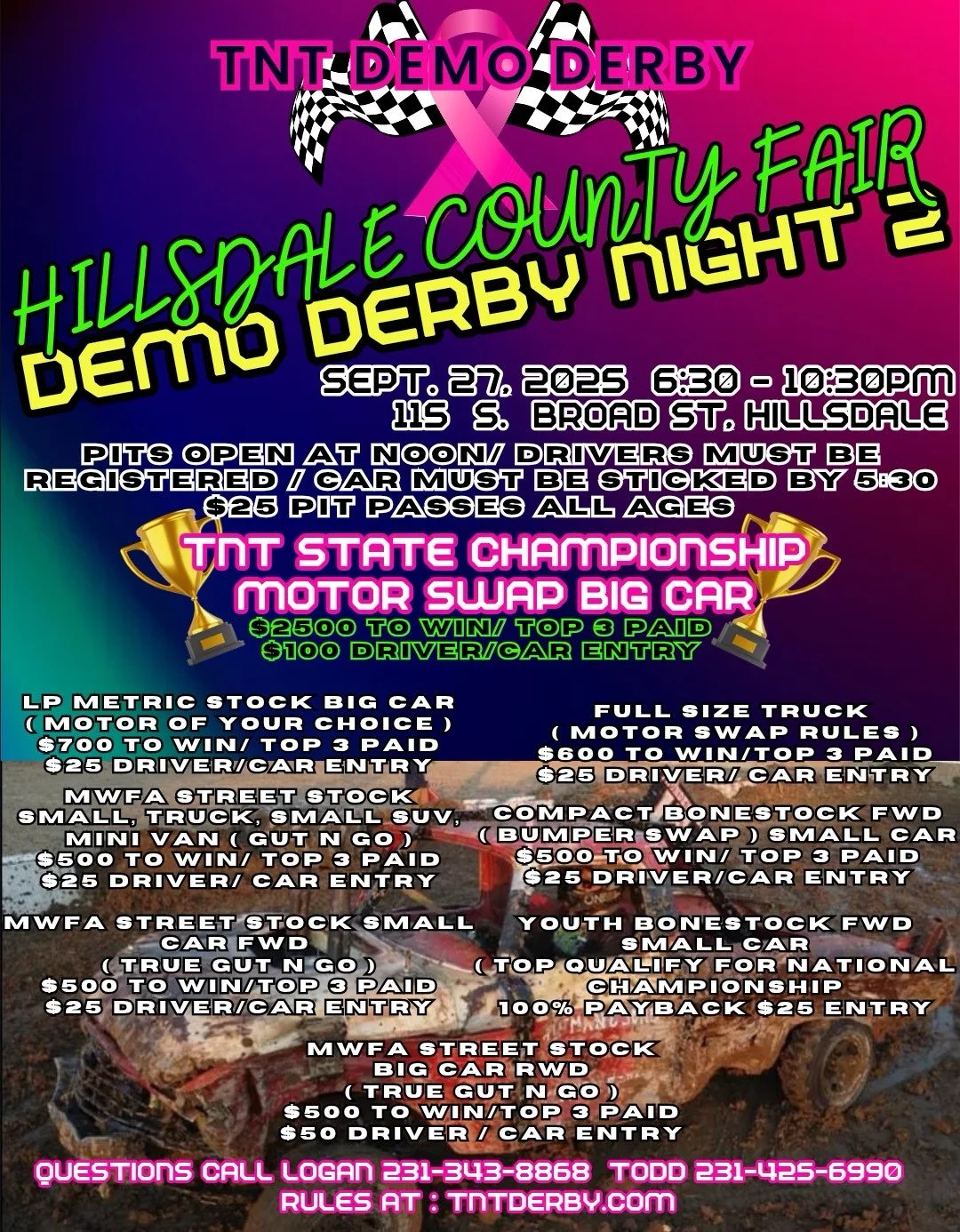 Hillsdale County Fair (Demolition Derby) NIGHT #2