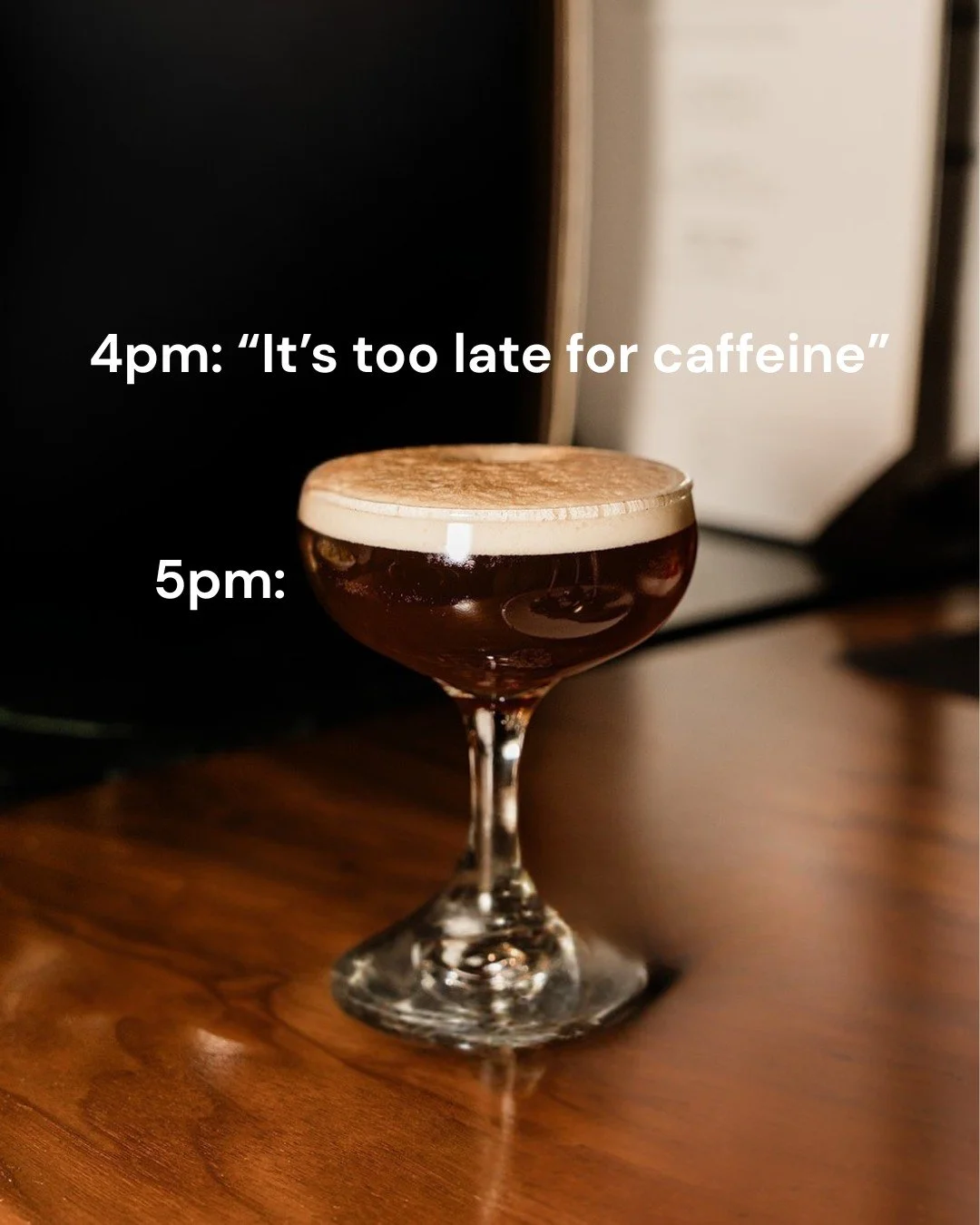 POV: You said &ldquo;just one.&rdquo; ☕️🍸

Tag your espresso martini soulmate and share this post.