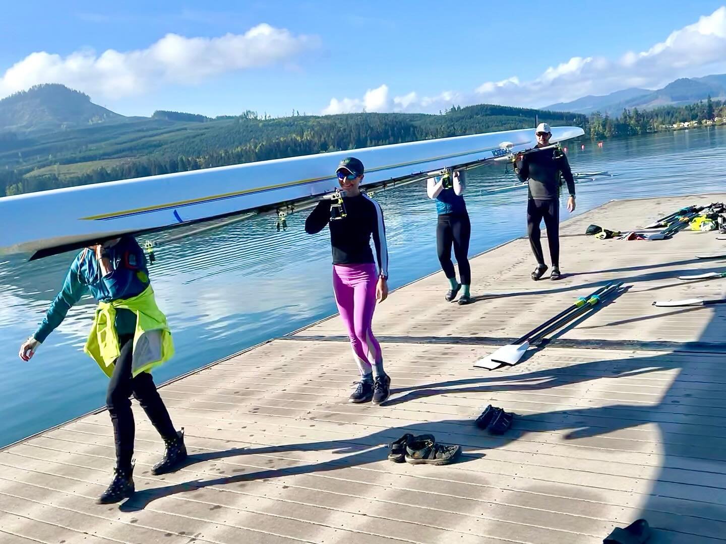 It&rsquo;s hard not to get excited for water like this! Thanks @alanpittman1 for the 📸 

#rowing #rowingpractice #mastersrowing