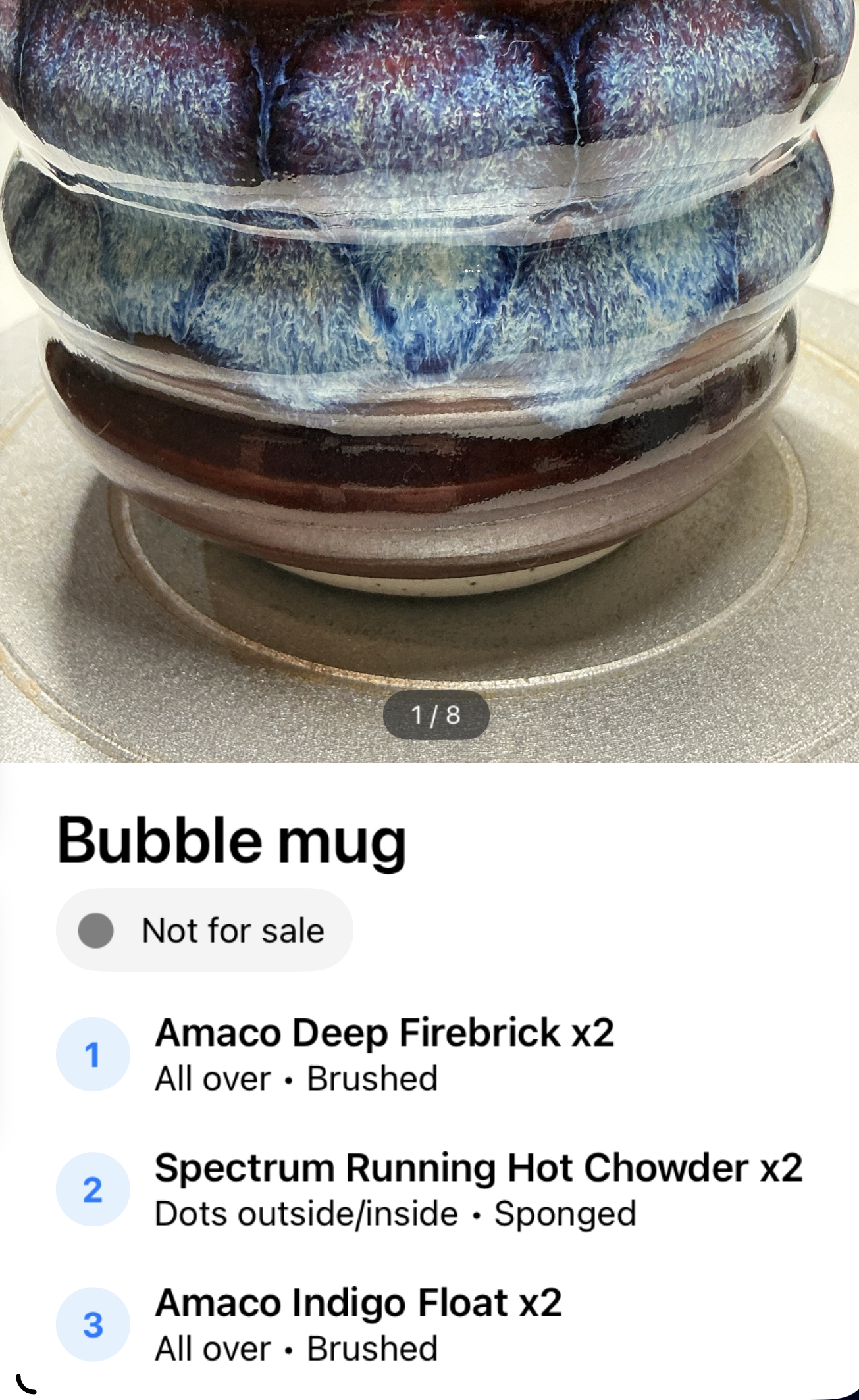 bubble mug frozen pond technique on clay lab app