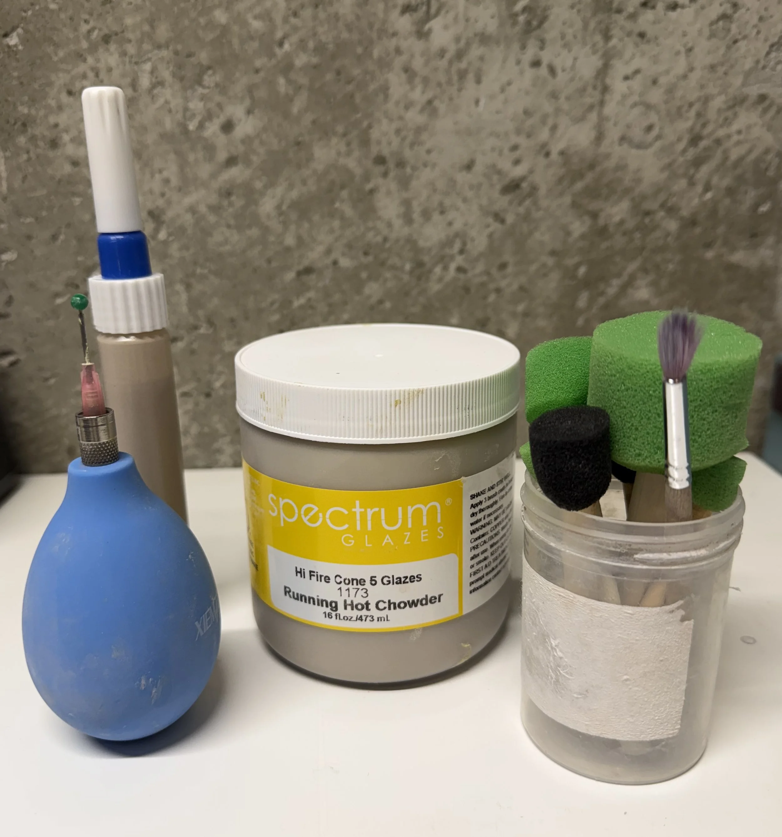 sampling of applicator tools and RHC for frozen pond glazing method