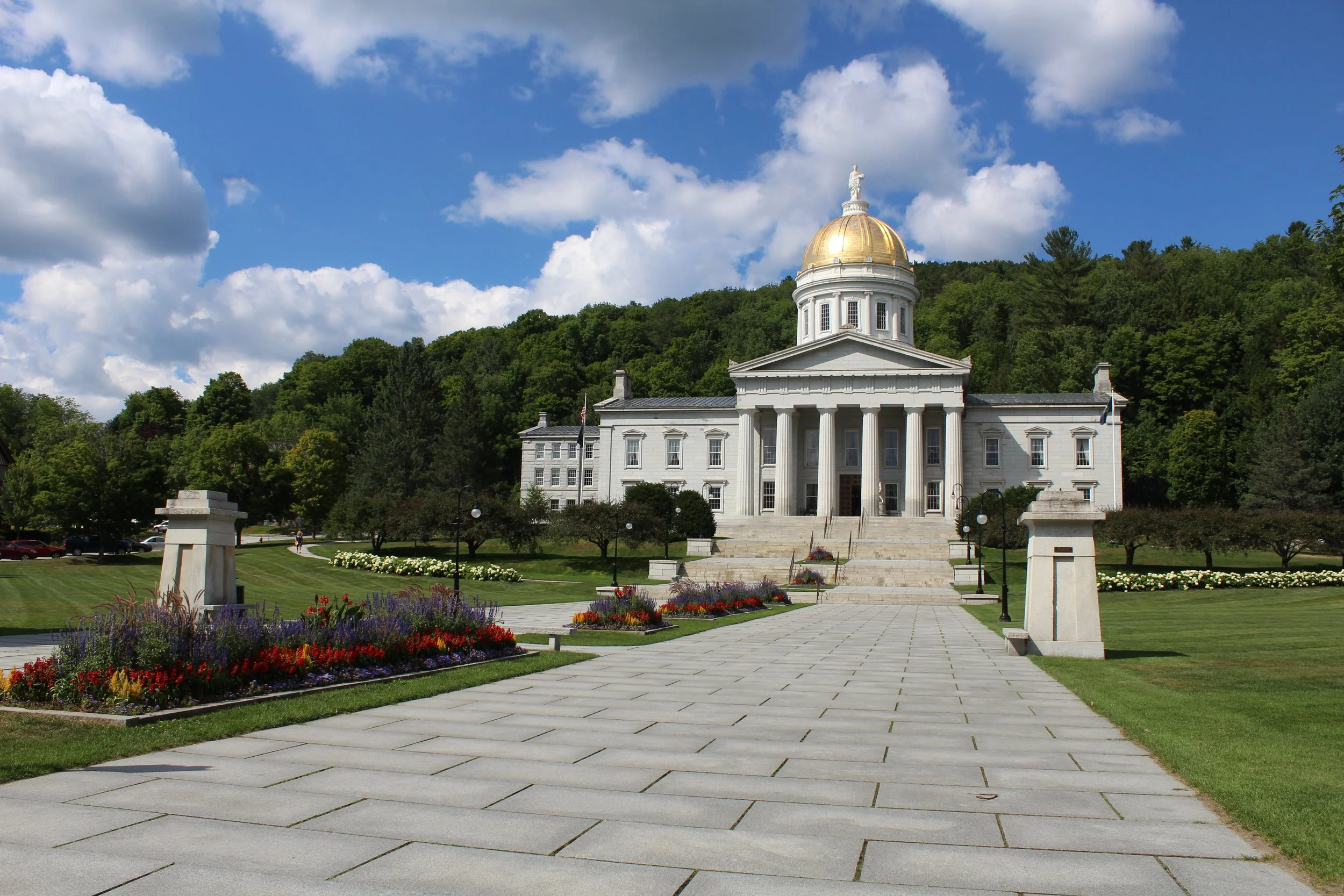 The Capitol In August      Montpelier, Vt