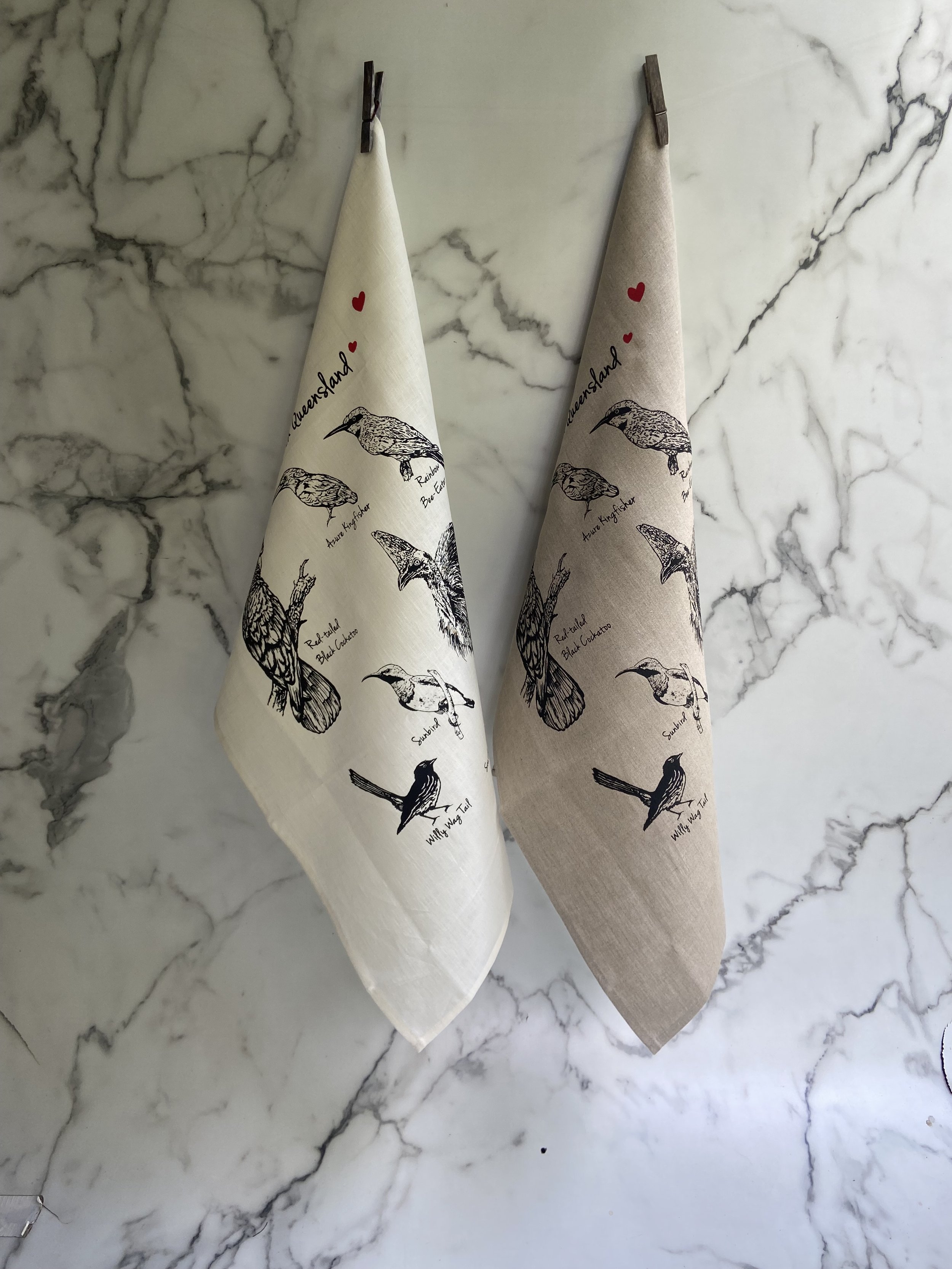 Birds of Far North Queensland Towels
