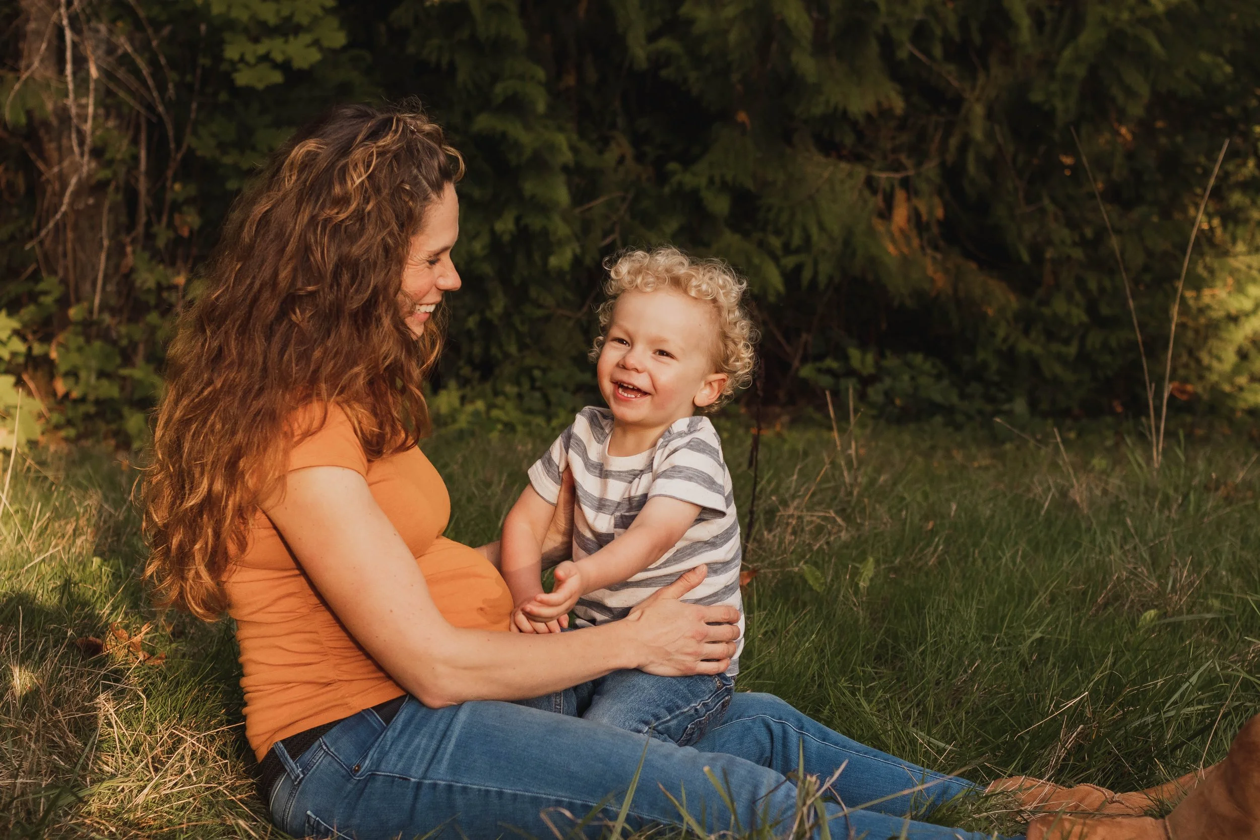 Olympia Washington family photoshoot with a mom and her toddler son.