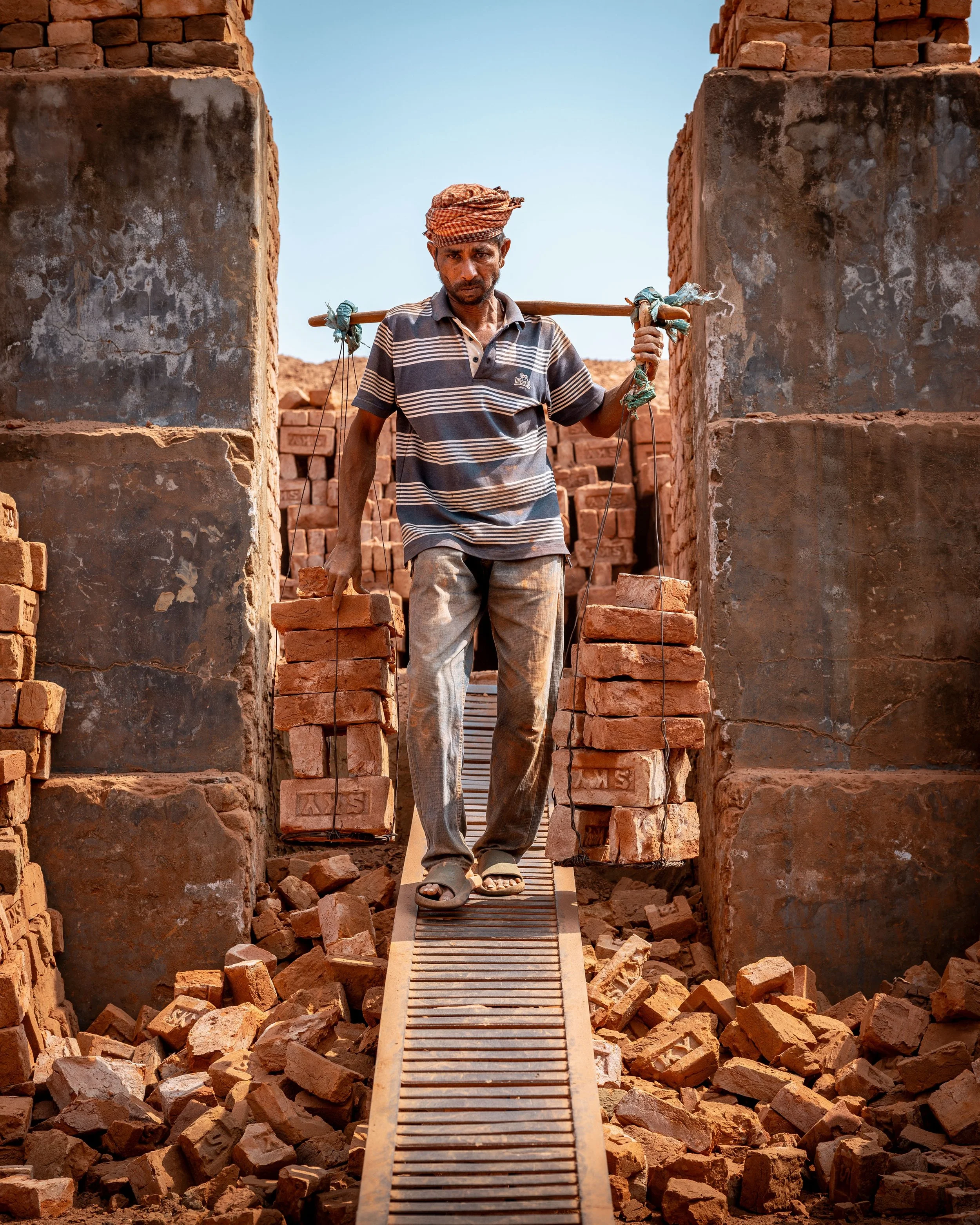 Built by hand, one brick at a time.

In Sreemangal the heat is relentless, the work is heavy, and the people carrying entire industries on their backs rarely make it into the postcard version of travel.

This is a side of Bangladesh I can&rsquo;t sto