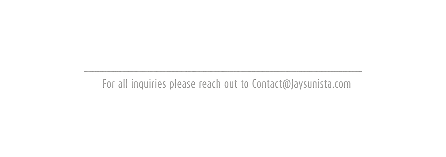 Email contact information for inquiries: Contact@Jaysunista.com.