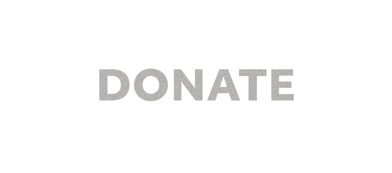 Text animation reading "DONATE" with expanding letters.