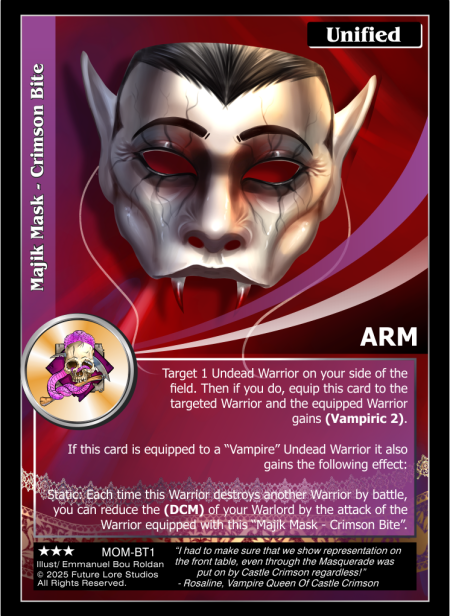 Majik Mask – Crimson Bite (Rare) MOM-BT1