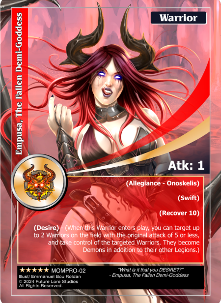 Empusa, The Fallen Demi-Goddess (Exalted) MOMPRO-02