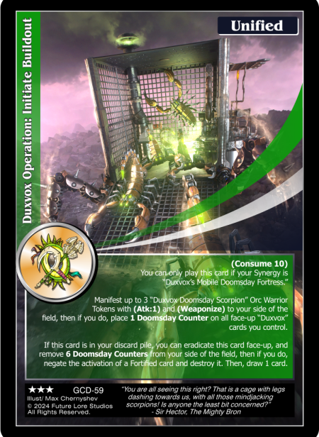 Duxvox Operation: Initiate Buildout (Rare) GCD-59