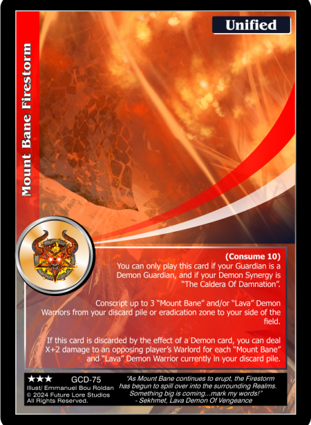 Mount Bane Firestorm (Rare) GCD-75