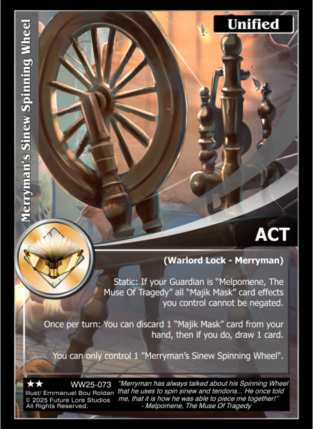 Merryman's Sinew Spinning Wheel (Uncommon) WW25-073