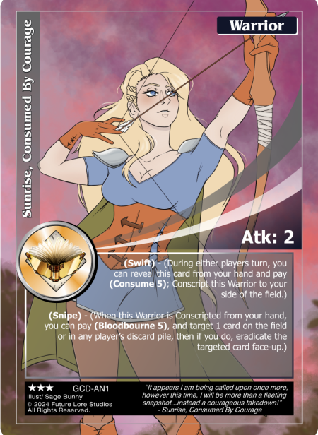 Sunrise Consumed By Courage (Rare) GCD-AN1