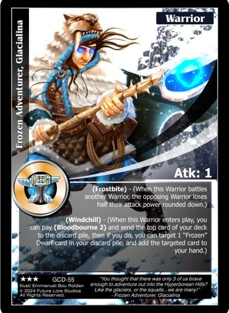Frozen Adventurer, Glacialina (Rare) GCD-55