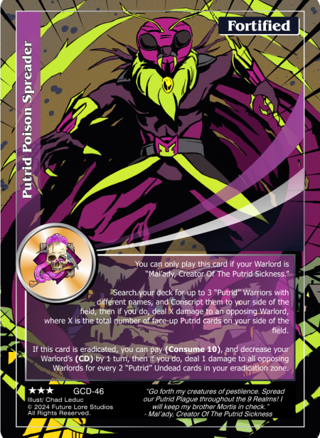 Putrid Posion Spreader (Rare) GCD-46