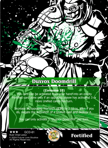 Duxvox Doomdrill (Rare) GCD-61