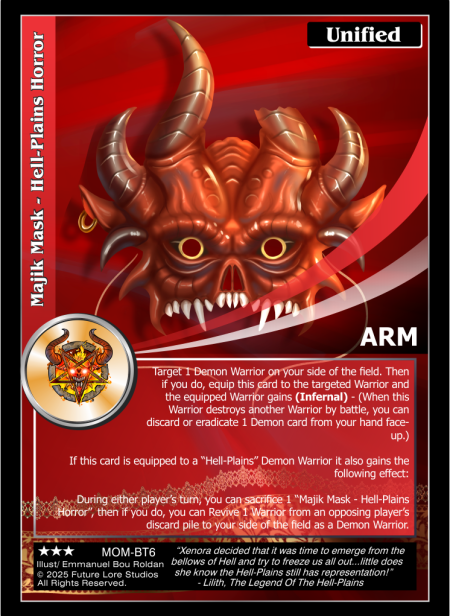 Majik Mask – Hell-Plains Horror (Rare) MOM-BT6