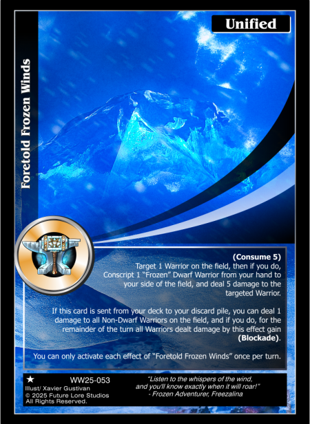 Foretold Frozen Winds (Common) WW25-053