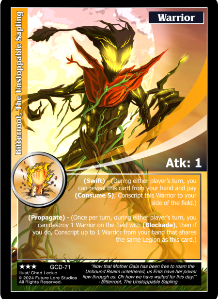Bitterroot, The Unstoppable Sapling (Rare) GCD-71