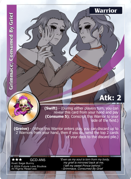 Grimmace, Consumed by Grief(Rare) GCD-AN5