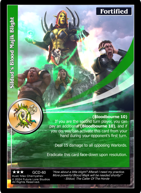 Sildud's Blood Majic Blight (Rare) GCD-60