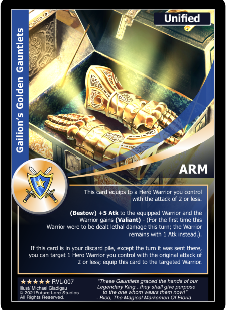 Gailion’s Golden Gauntlets (Exalted) RVL-007
