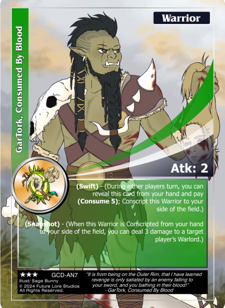 GarTork, Consumed By Blood (Rare) GCD-AN7