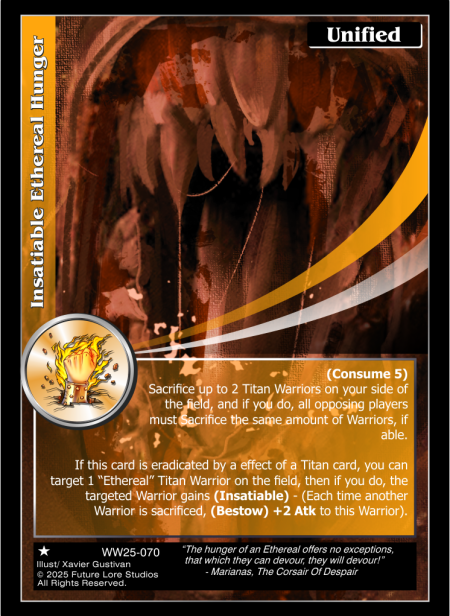 Insatiable Ethereal Hunger (Common) WW25-070