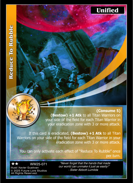 Reduce to Rubble (Uncommon) WW25-071
