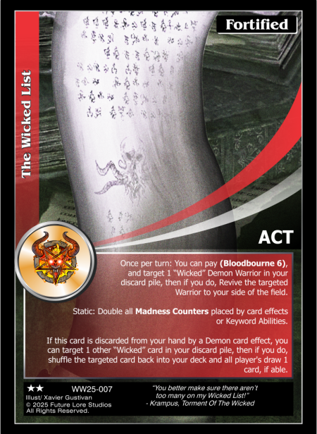 The Wicked List (Uncommon) WW25-007