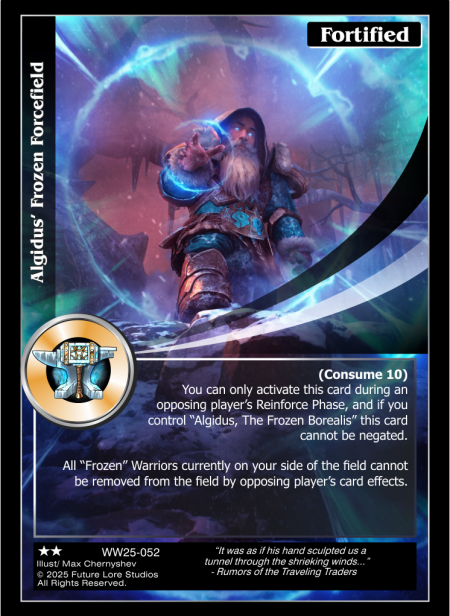 Algidus' Frozen Forcefield (Uncommon) WW25-052