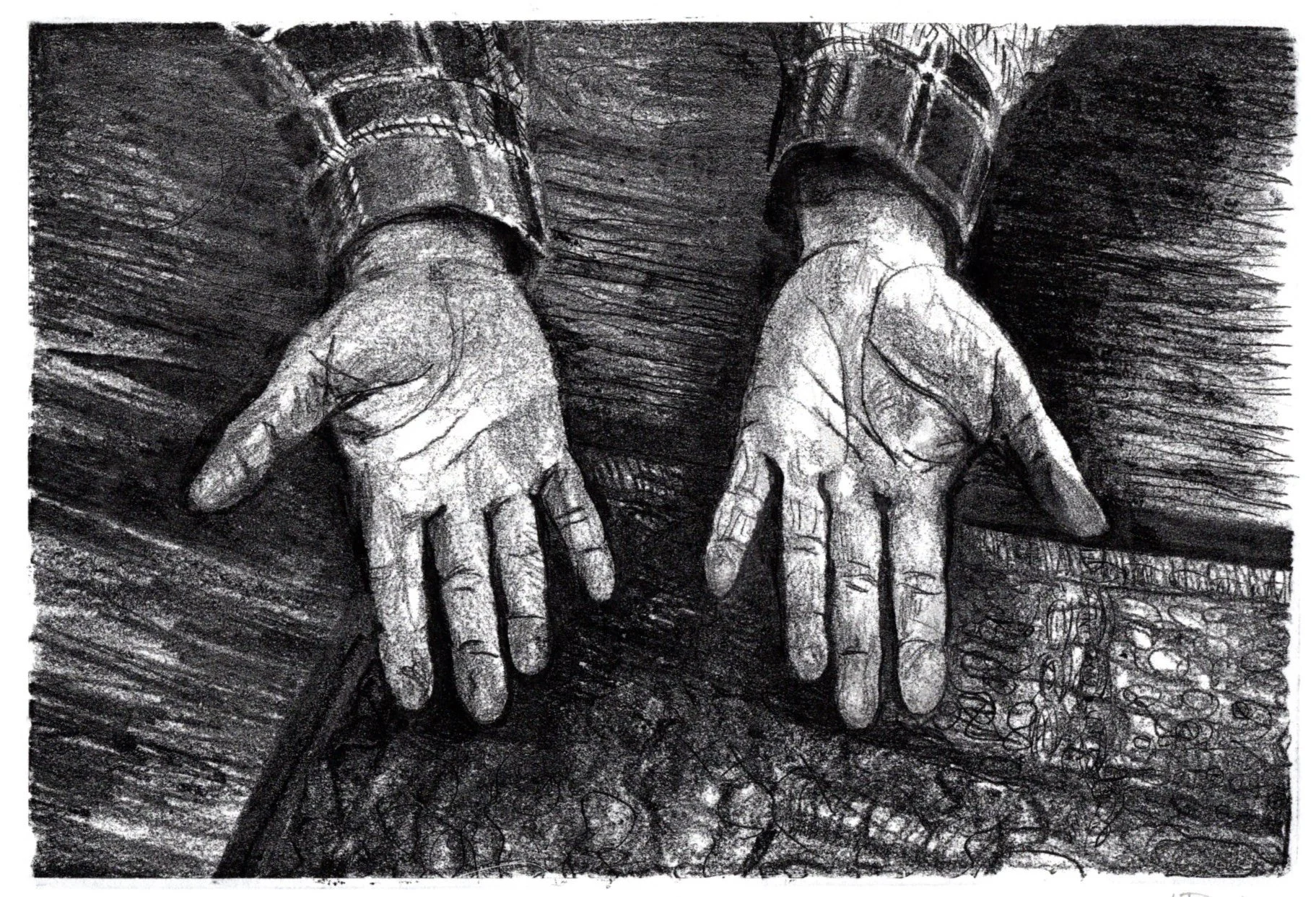 12_Tara-the hands of science_tmono_ink on mulberry_150x225mm_Katrina Bodey.jpg