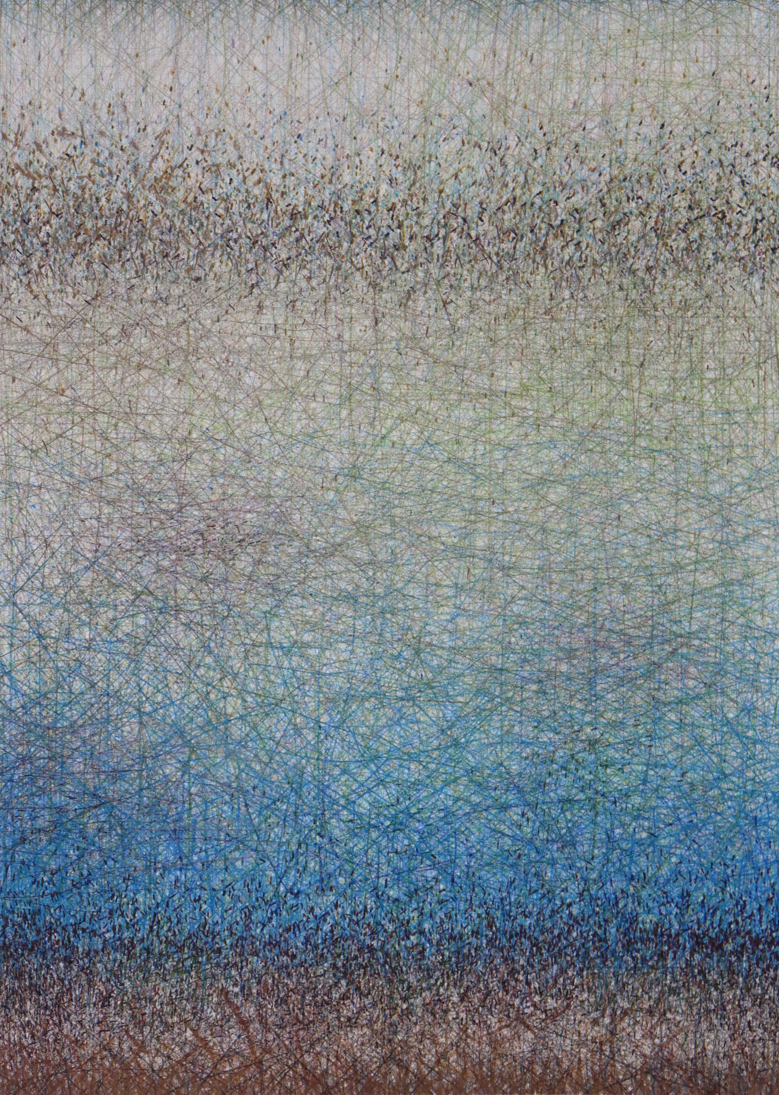 'Water lilies'
drummed pigment on 300gsm 100% cotton, 750mm x 550mm.
