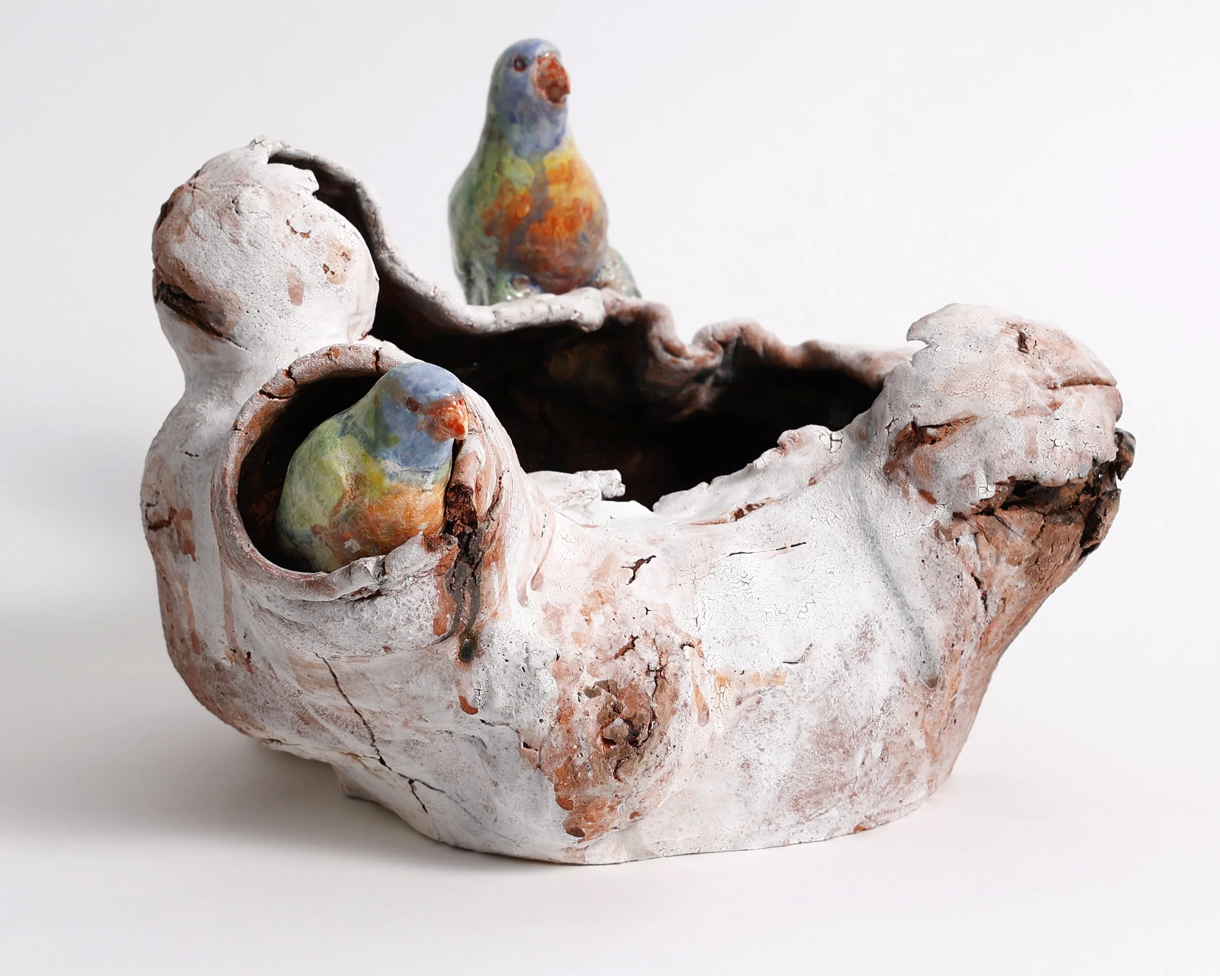 A place called home (II) - Earthenware clay, oxides and glaze - 23 x 35 x 36 cm