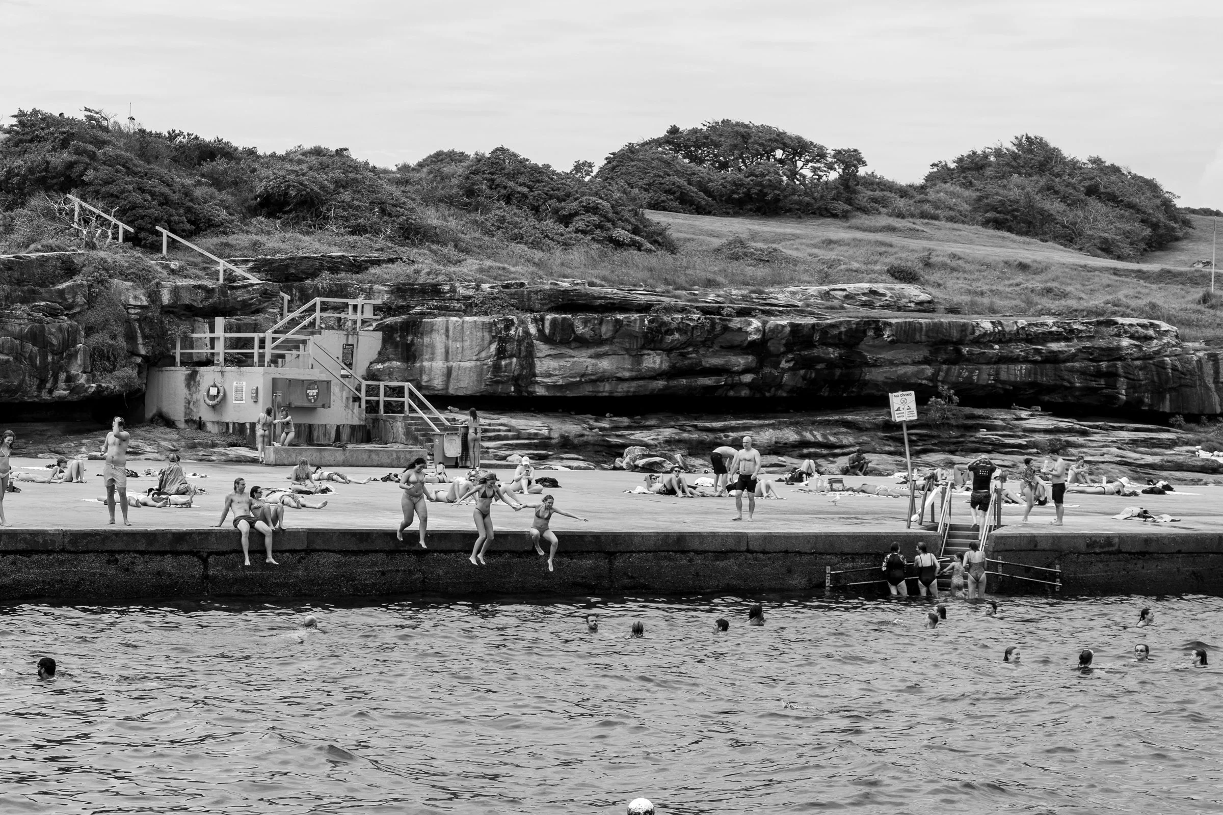 Jumping in at Clovelly
