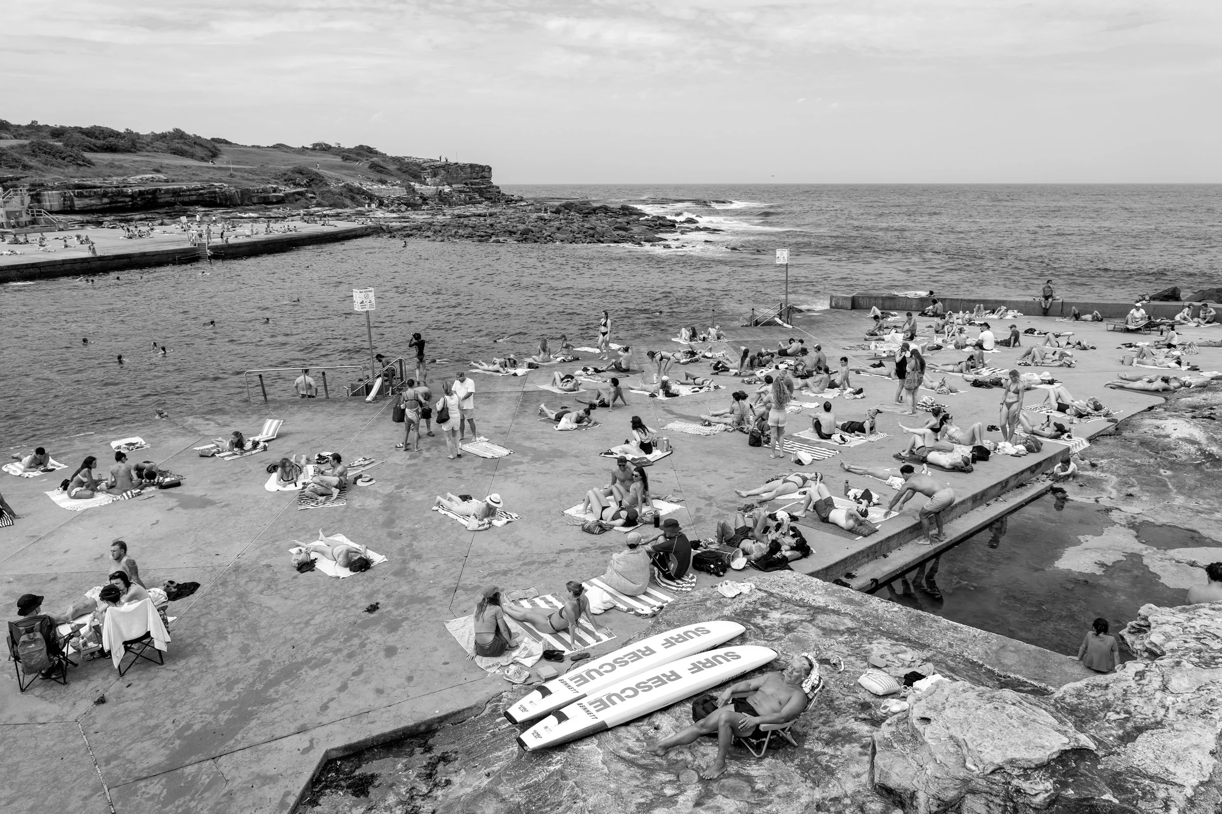 Sundays at Clovelly Black and White.jpg