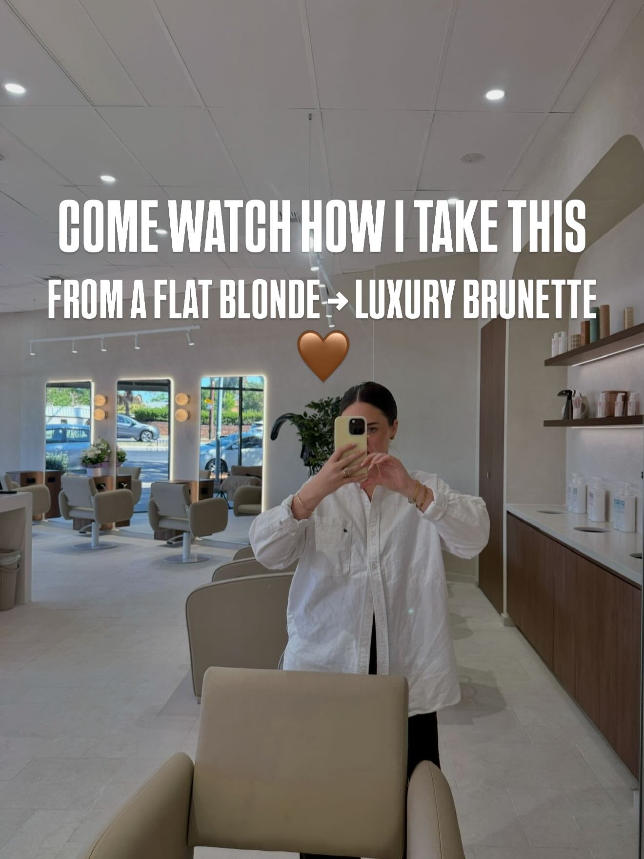 FROM FLAT BLONDE to LUXURY BRUNETTE 🤎🤎