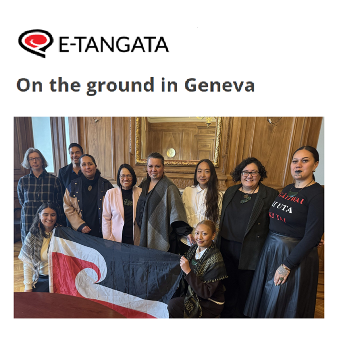 E Tangata on the ground in Geneva Roimata Smail United Nations Committee on the Elimination of Racial Discrimination