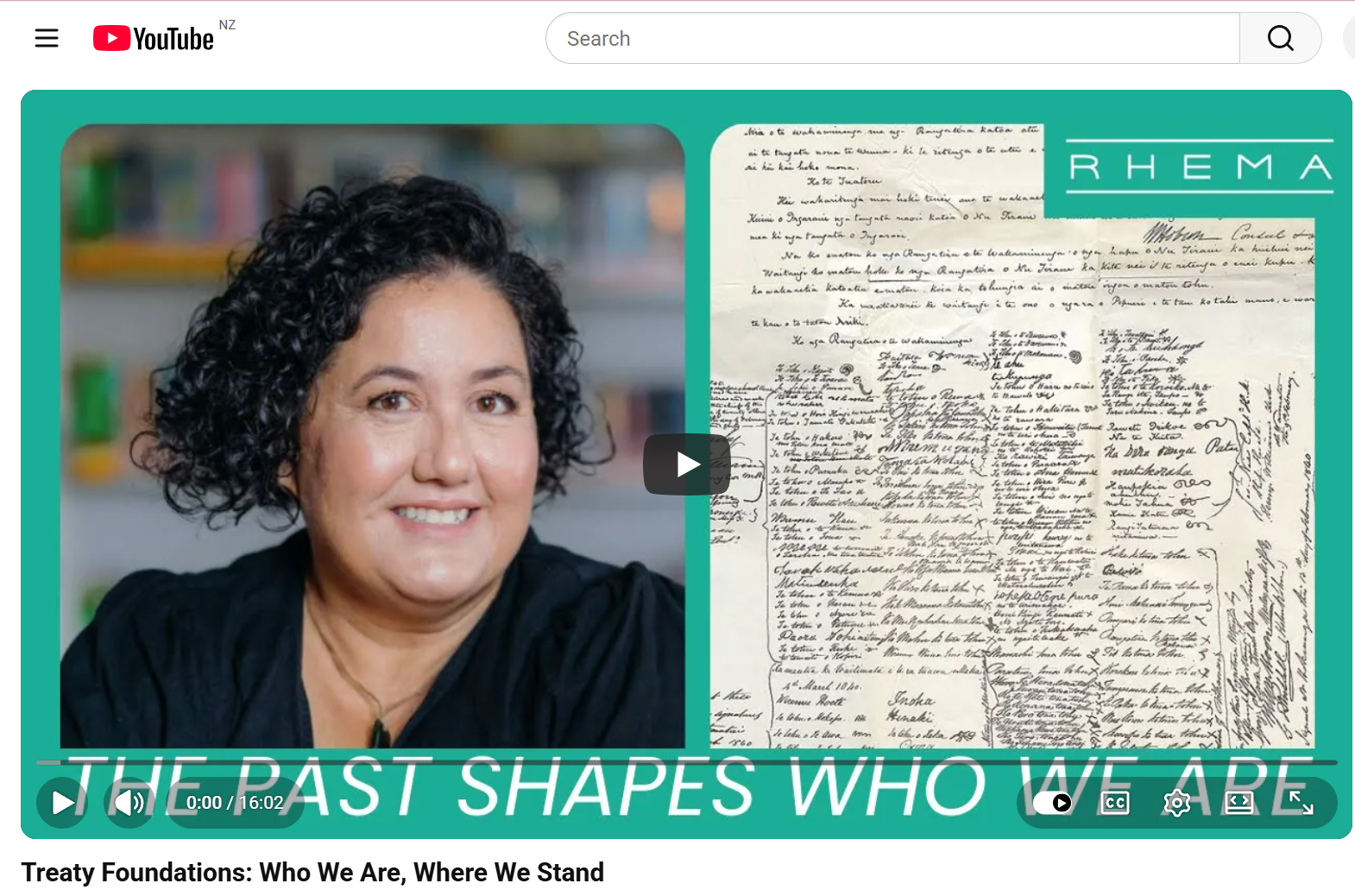 Radio Rhema Roimata Smail Treaty foundations who we are where we stand