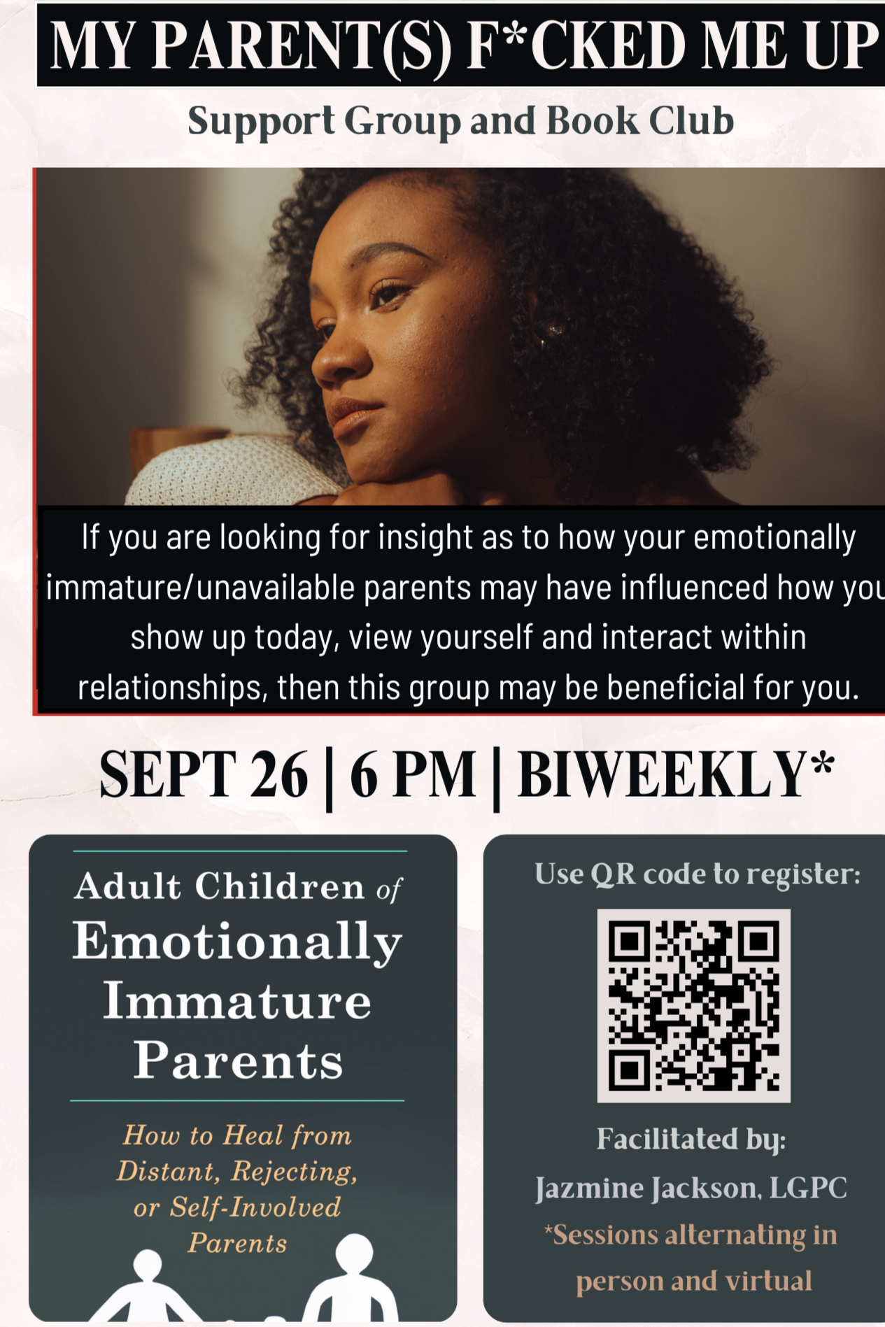 My parent(s) f*cked me up support group and book club