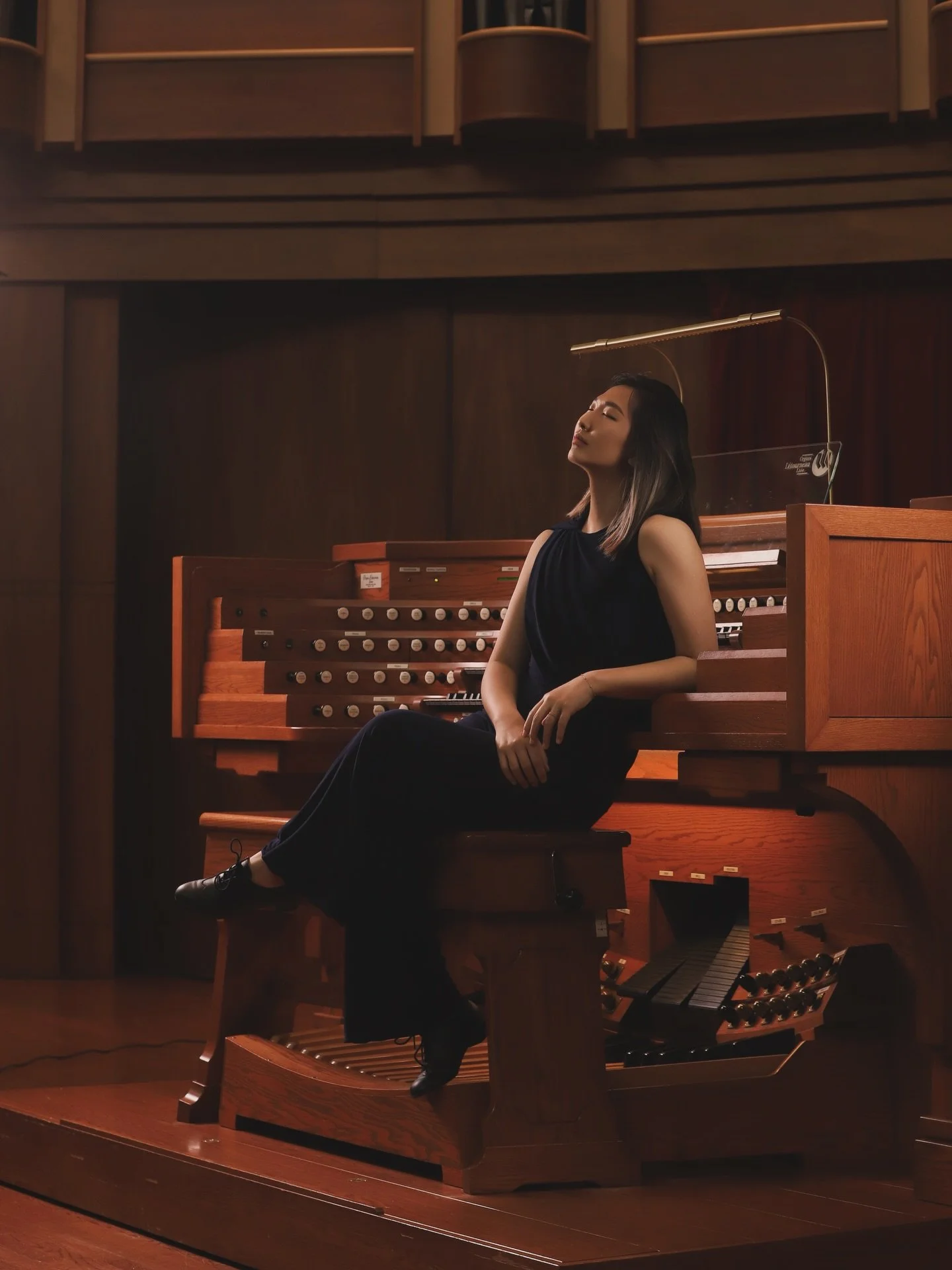 With the L&eacute;tourneau Organ at HCU in February, 2026 🧡