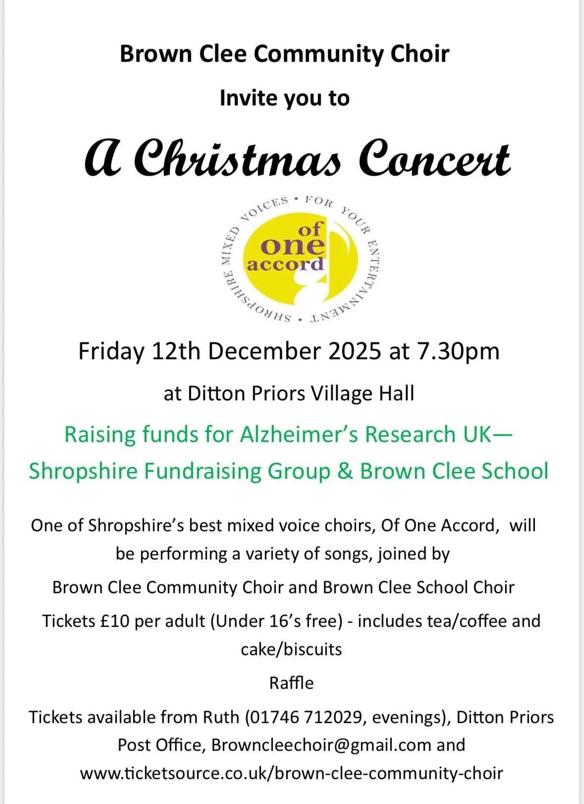 Brown Clee Christmas Concert