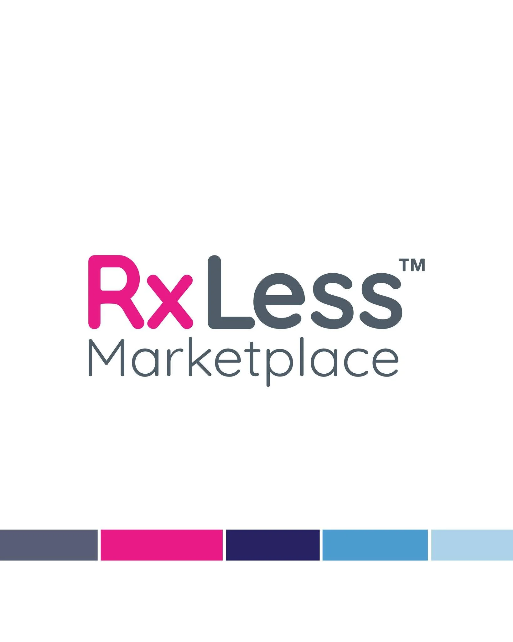 ⭐𝗕𝗥𝗔𝗡𝗗 𝗚𝗟𝗢𝗪 𝗨𝗣 ⭐ 
RxLess had an existing logo that was was just missing the mark and a bit hard to read. They contacted me to help solve the issues and give their old logo a glow up as well as create a library of consistent brand illustrat
