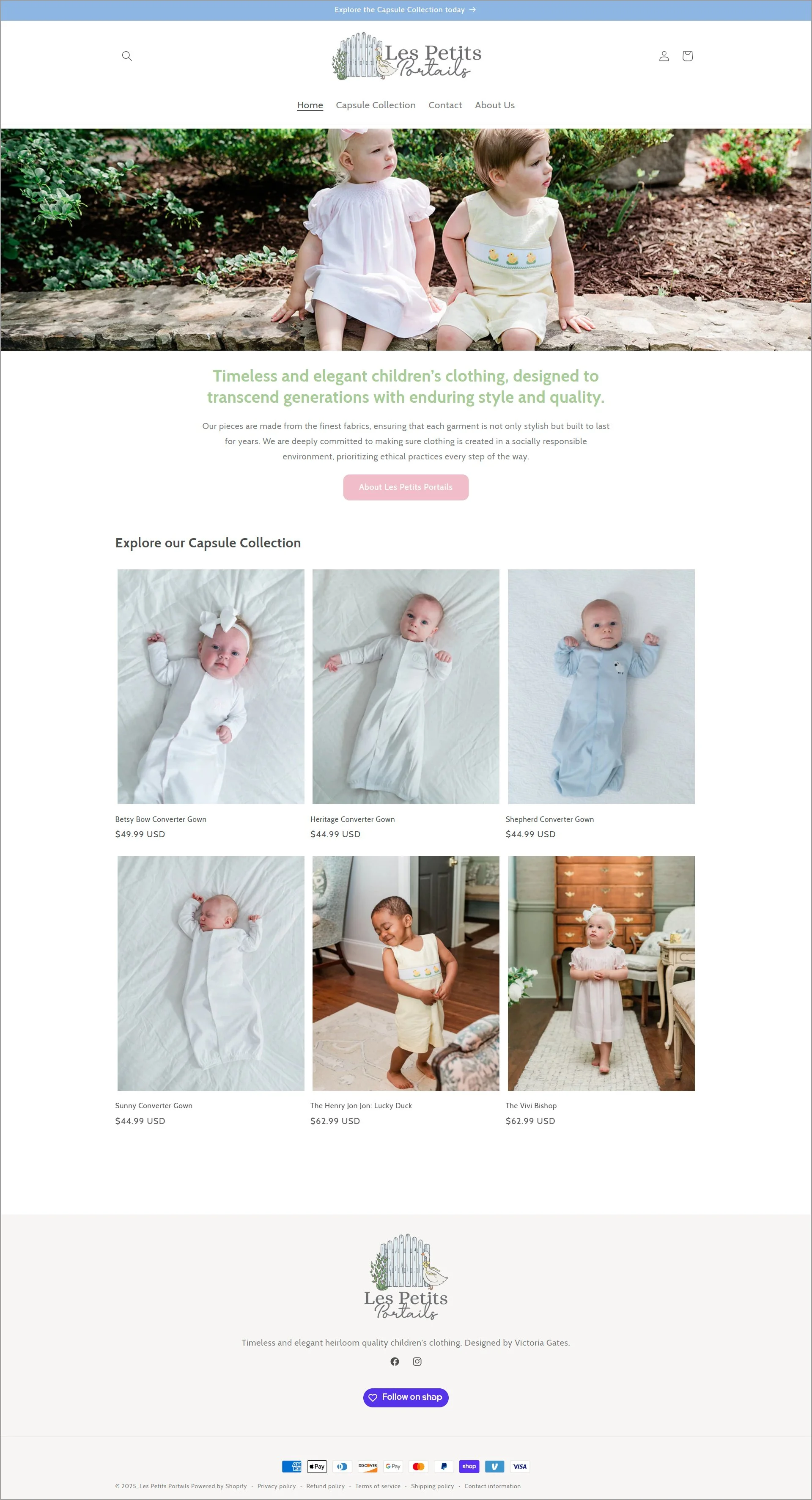 les petits portails home page