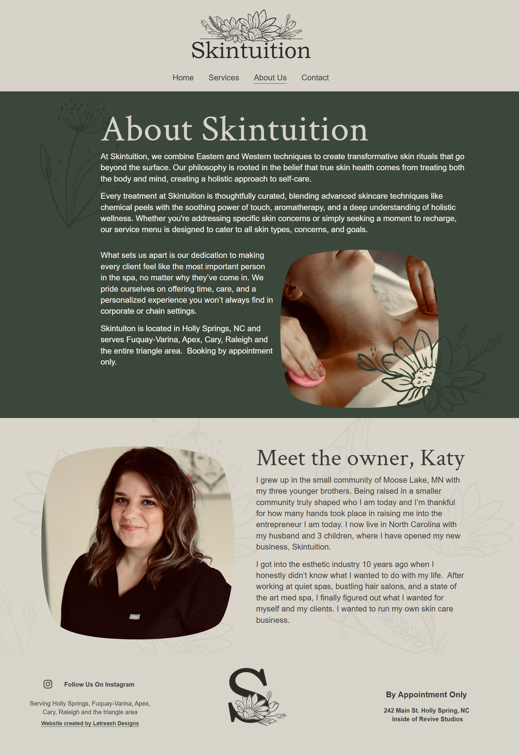Skintuition website design 2