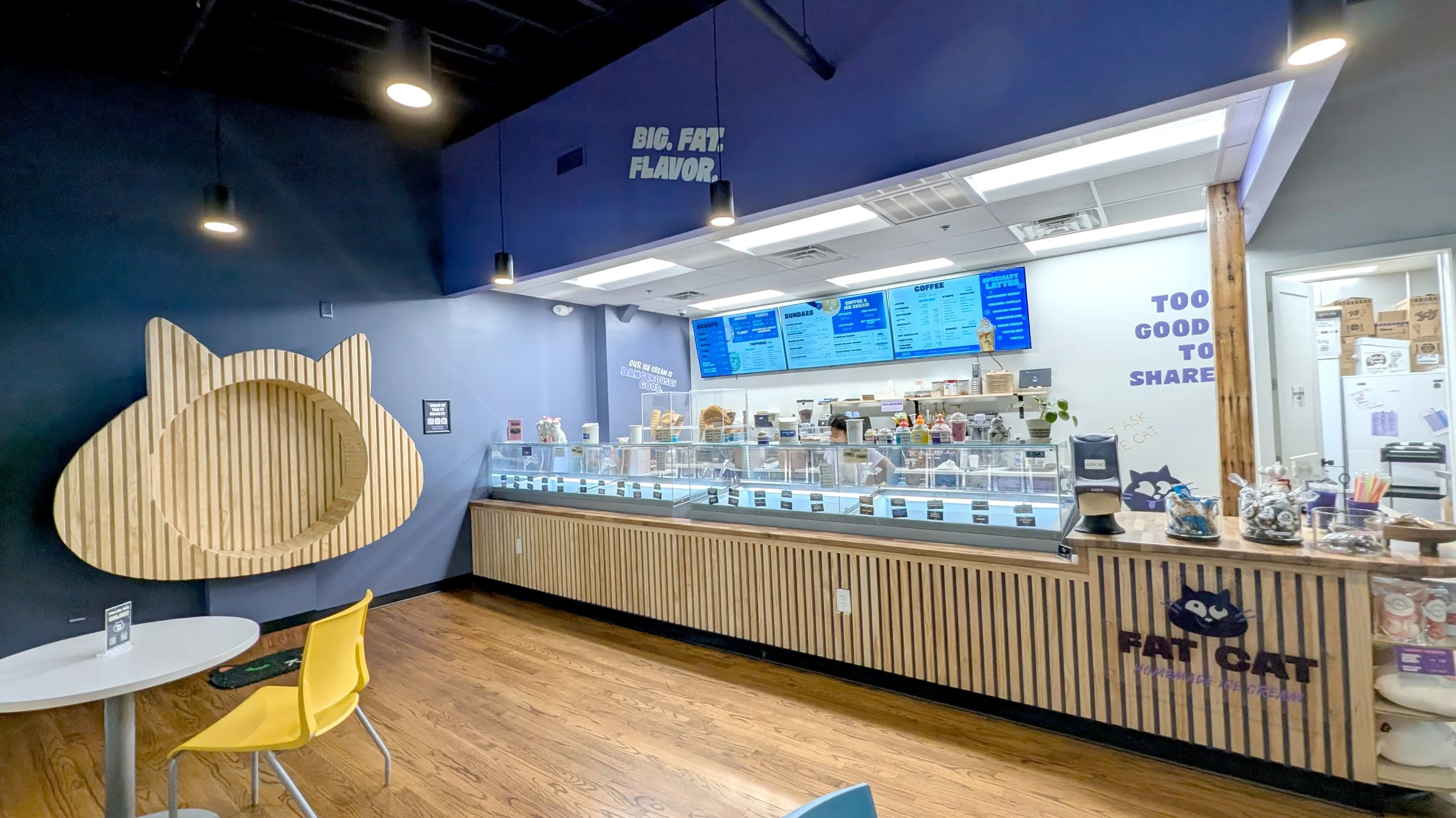 Ice cream shop brand