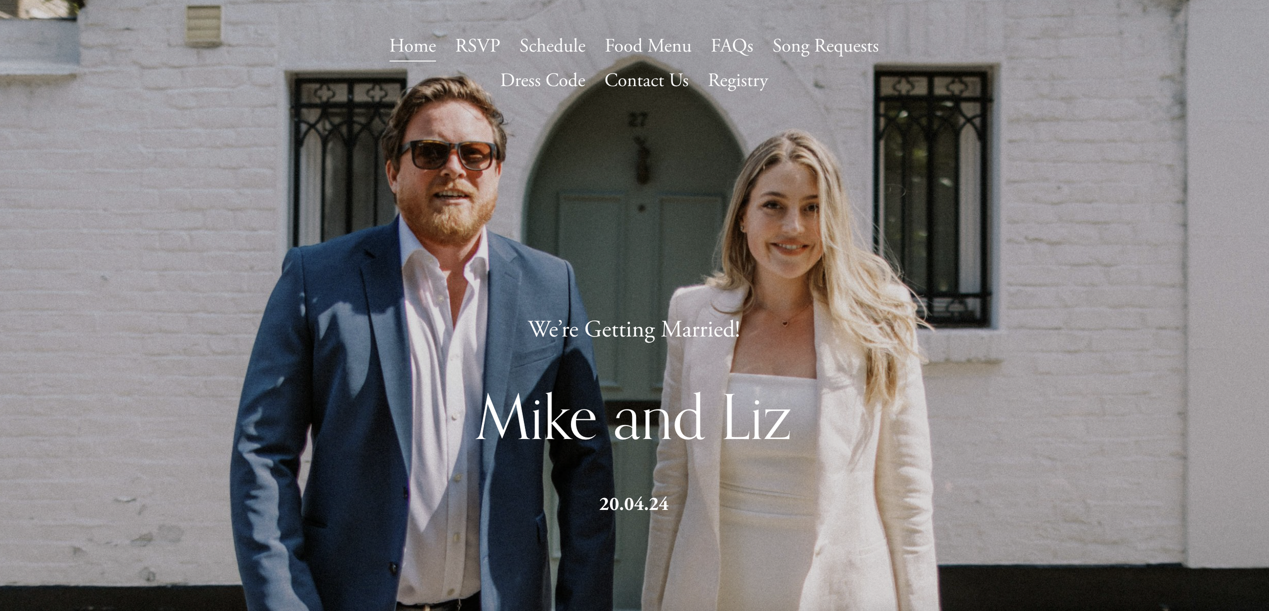 Mike & Liz's Wedding | Website