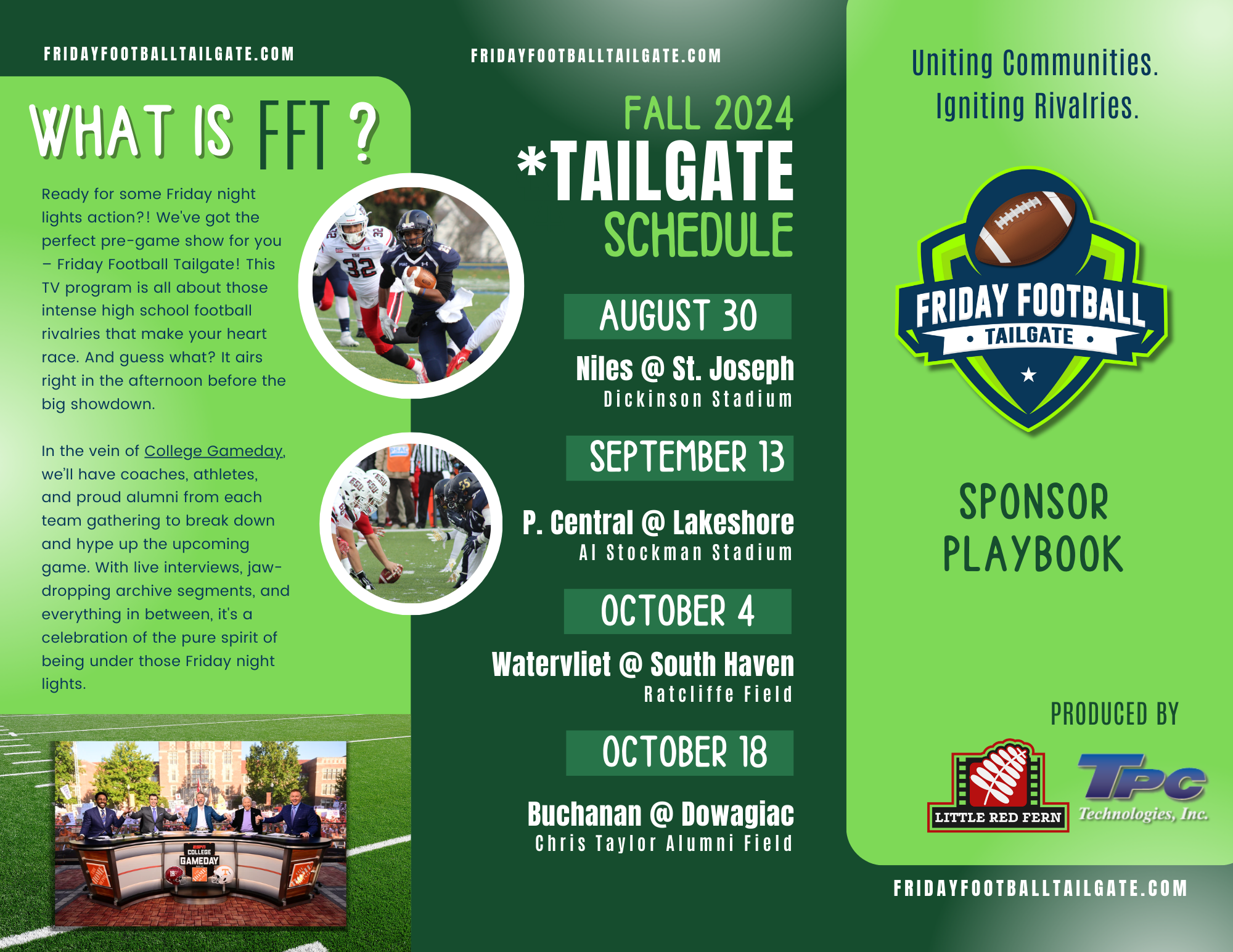 Friday Football Tailgate - A high school football pregame show